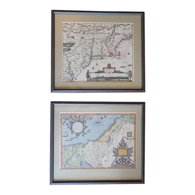 Hand Colored Vintage Maps of "New Belgium" & For Sale