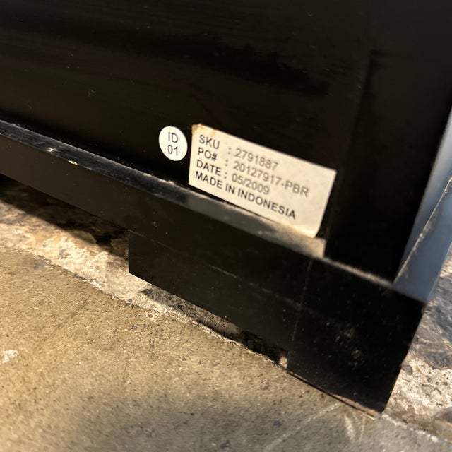 Pottery Barn Black Bedford Desk For Sale - Image 12 of 12