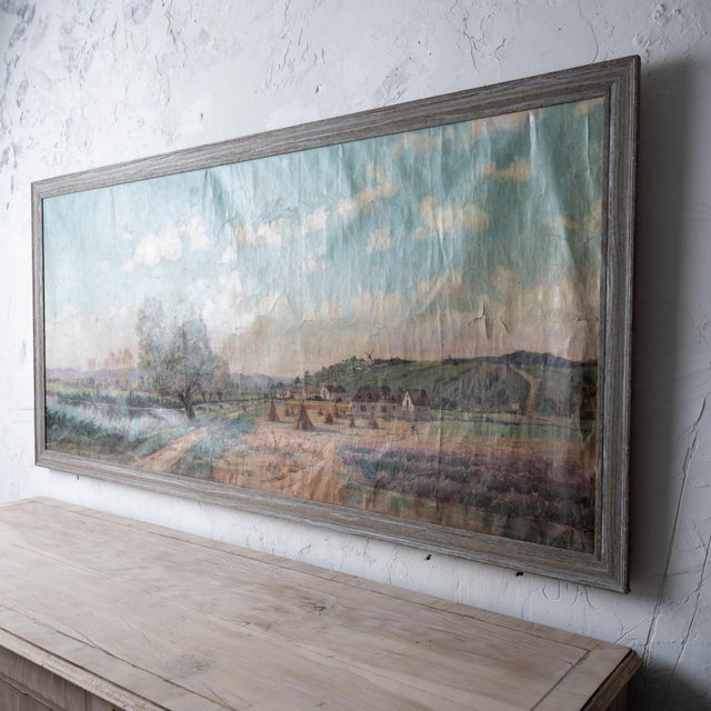 Continental River Landscape, 19th Century For Sale - Image 10 of 15