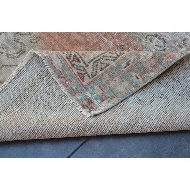 Small Turkish Aztec Soft Pastel Rug, 1960s For Sale - Image 4 of 11