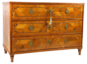 Josephinism Period Cherry Chest of Drawers, Austria, 1790