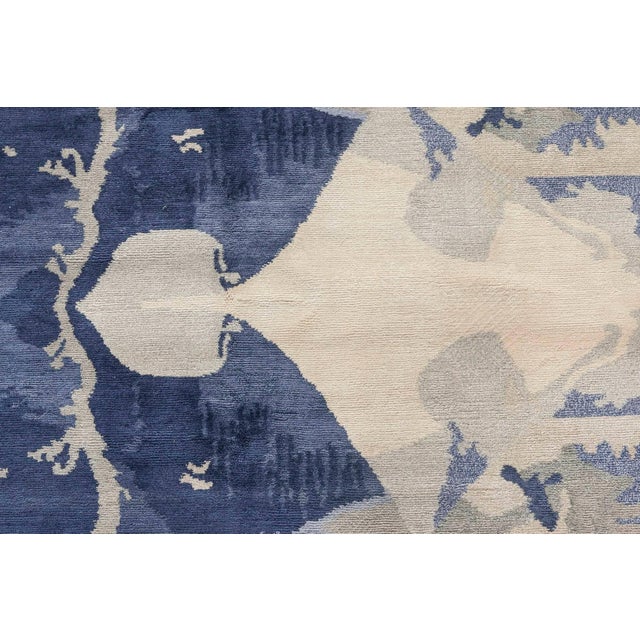 Contemporary Blucie design handmade silk rug by Doris Leslie Blau. Size: 12'0" × 15'5" (365 × 469 cm). Just one look is...