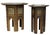 Wood 19th Century Moroccan Hexagonal Pedestal Table, 1890s, Set of 2 For Sale - Image 7 of 8