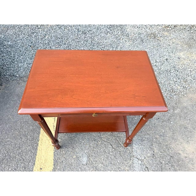 Vintage Solid Wood 1-Drawer Console Table For Sale - Image 11 of 14
