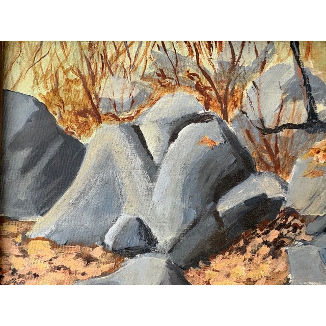 1990s Painting - Rocky Seascape by Lester J. Clarke For Sale In New York - Image 6 of 9