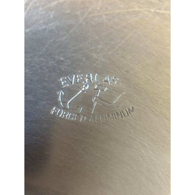 Vintage Everlast Hand-Wrought Aluminum Pedestal Lazy Susan For Sale - Image 10 of 10
