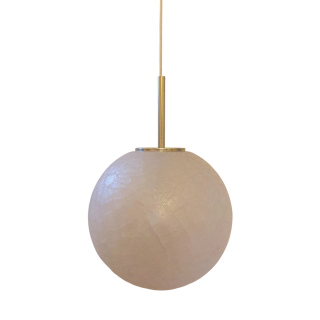 Large Vintage Glassworks Pendant Lamp from Glashütte Limburg, 1960s For Sale