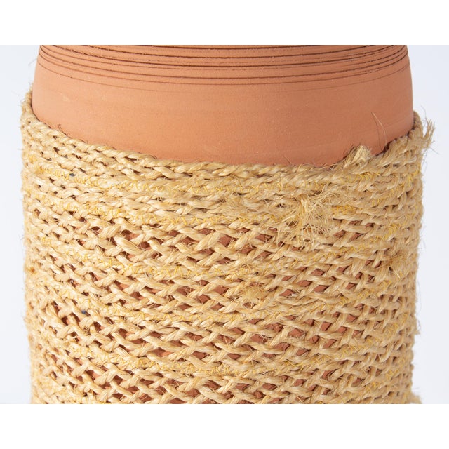 Raymor Italian Raymor Ceramic Vase With Woven Accent For Sale - Image 4 of 6