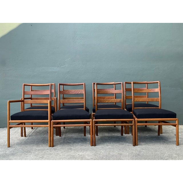 Mid 20th Century T. H. Robsjohn Gibbings for Widdicomb Dining Chairs - Set of 8 For Sale - Image 5 of 12