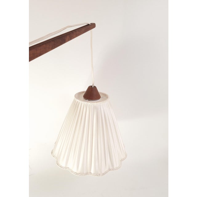 1960s Mid-Century Modern Teak Wall Lamp with Swiveling Arm, 1950s For Sale - Image 5 of 14