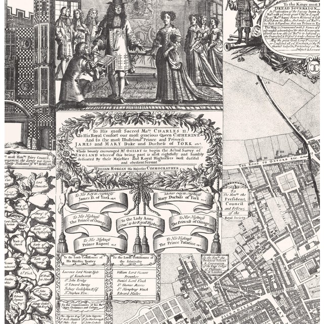 Reprodcution Print of Antique Map of London For Sale - Image 12 of 12