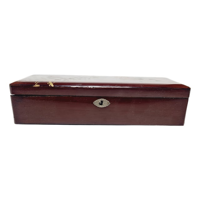 Japanese Lacquerware Box, 1950s For Sale