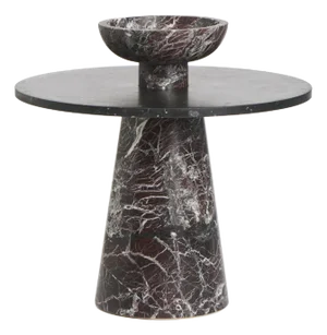 Modern Coffee Table in Natural Italian Marble by Karen Chekerdjian
