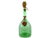 Vintage Hand Blown Italian Green Glass Wine Decanter Carafe With Ice Chamber Chiller and Stoppers For Sale - Image 4 of 9