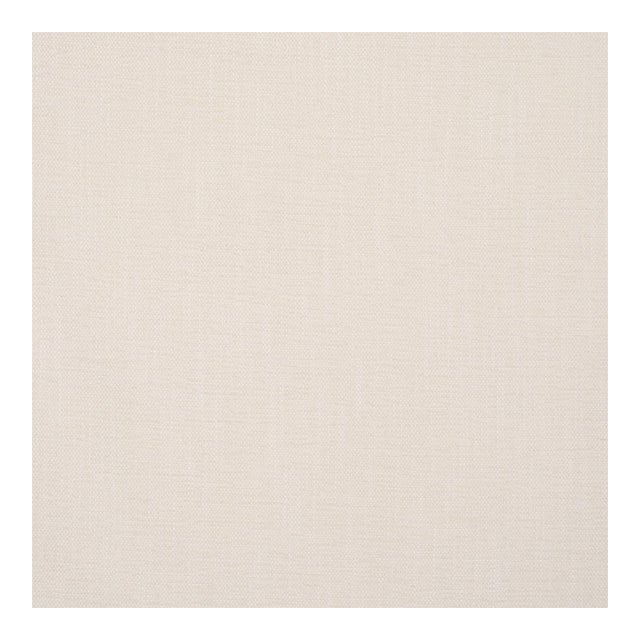 Schumacher Dean Indoor/Outdoor Fabric in Alabaster For Sale