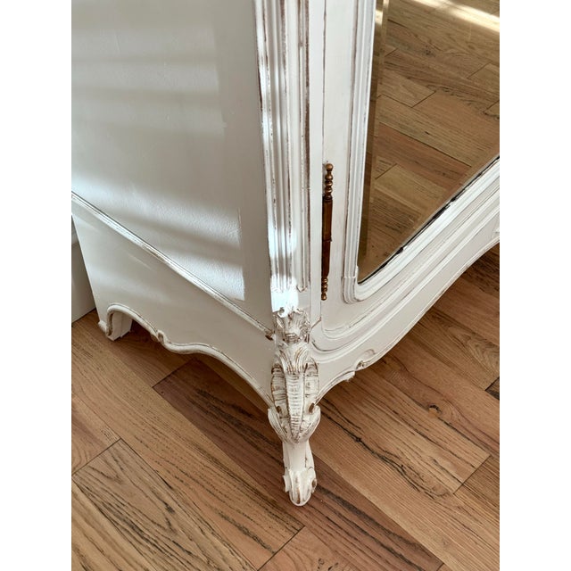 Wood 19th Century French Armoire ~ Hand-Carved ~ Elegant Provincial Form For Sale - Image 7 of 8