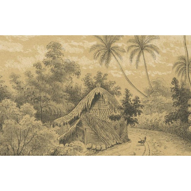 Karl Martin, Venezuela La Guaira Landscape, 1888, Lithograph on Paper For Sale - Image 4 of 10