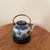 Antique Chinese Blue & White Porcelain Glazed Teapot W/Wire Bail Handles Surguch Stamp Wood Base For Sale - Image 12 of 12