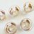 Mid Century Gold Fan Shot Glasses - Set of 5 For Sale - Image 9 of 9