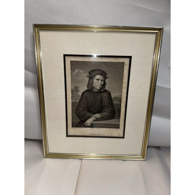 Wood 18th Century Engraving of Raphael by Manuel Esquivel For Sale - Image 7 of 8