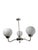 Metal Art Deco Style Chandelier, Poland, 1960s For Sale - Image 7 of 11
