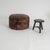Animal Skin Vintage Leather Patchwork Ottoman, 1960s For Sale - Image 7 of 15