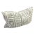 African Mali "Mudcloth" Bogolanfini Pillow, White/Black Lumbar 12" X 16" For Sale