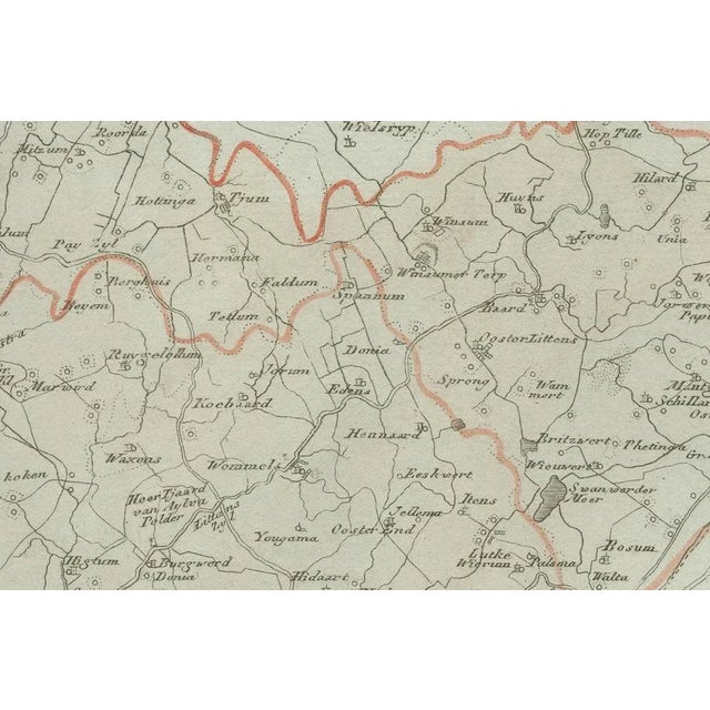Antique Map of Sneek and Bolsward in Friesland, 1791 For Sale - Image 3 of 10
