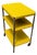 Vintage Industrial Yellow Cosco Chrome Kitchen 3 Shelf Utility Cart With Wheels For Sale