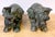 Asian Large Pair Asian Bronze Recumbent Processional Elephant Motif Candlesticks For Sale - Image 3 of 8