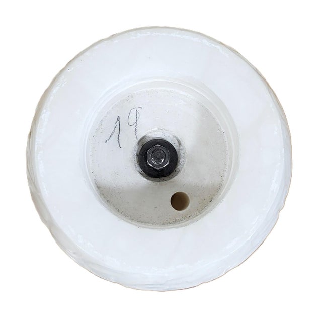 Stone Vintage Italian Carved Carrara Marble Pedestal Plant Stand Column For Sale - Image 7 of 10