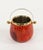 Mid-Century Modern Ice Bucket in Red Goatskin and Brass by Aldo Tura, Italy, 1960s For Sale - Image 9 of 18