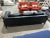 Contemporary Baker Milling Road Black Leather Sofa For Sale - Image 3 of 9