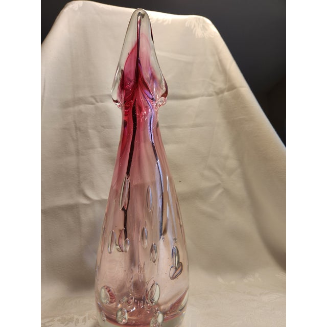 A magnificent and rare Mid-Century Modern art glass vase designed by the legendary Flavio Poli for Seguso Vetri d'Arte....