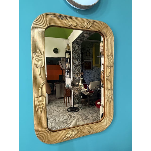 Beige Rectangular Mirror Roma 197 from Vivai Del Sud, 1970 For Sale - Image 8 of 15