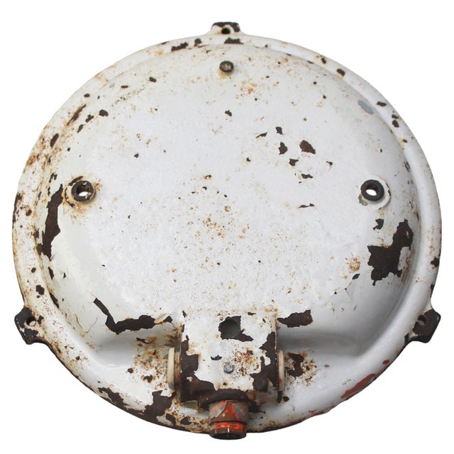 Vintage French Industrial Cast Iron Wall Light from Mapalec For Sale - Image 5 of 6
