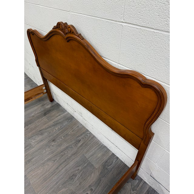 Vintage Full Size French Provincial or Rococo Revival Style Bed For Sale - Image 10 of 10