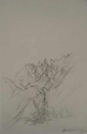 Alberto Giacometti, Paysage, Lithograph