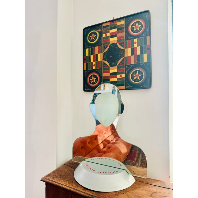 Wonderful Nineteenth century parcheesi game board with vibrant colors and original patina. A very similar game board is on...