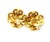 1990s Chanel Vintage Gold Plated CC Twisted Flower Clip on Earrings, A Pair For Sale - Image 5 of 5