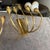Set of Two 1940s Gio Ponti Style Mid-Century Modern Solid Brass Wall Sconces For Sale - Image 15 of 16