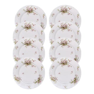 Limoges Schleiger 146a TheodoreHaviland Fine French Porcelain Salad Plates - Set of 8 For Sale
