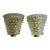 Pair of Modern Rostrada Murano Glass and Brass Sconces For Sale