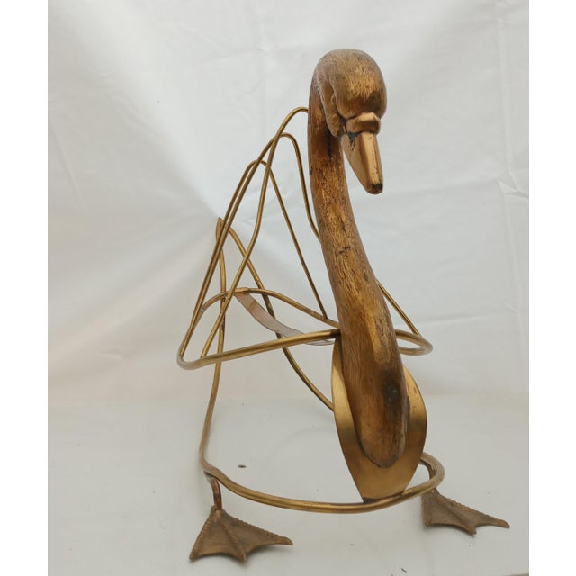 Maison Jansen Swan Magazine Holder from Maison Jansen For Sale - Image 4 of 18