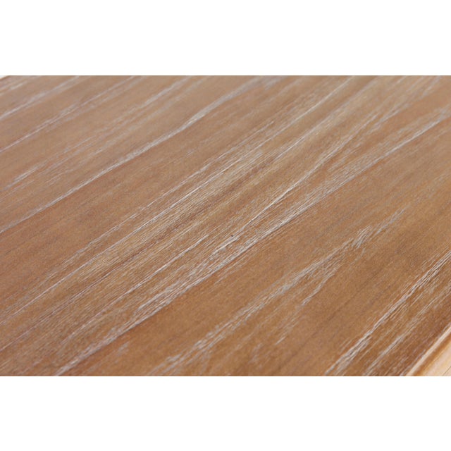 2010s French Provincial Style Dining Room Table with Black Ebonized legs For Sale - Image 5 of 5