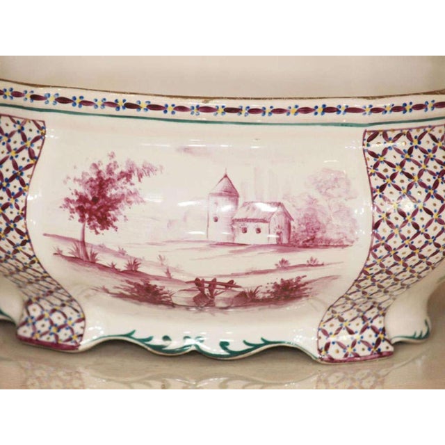French 18th Century Porcelain Tureen With Clamercy Markings For Sale - Image 3 of 9