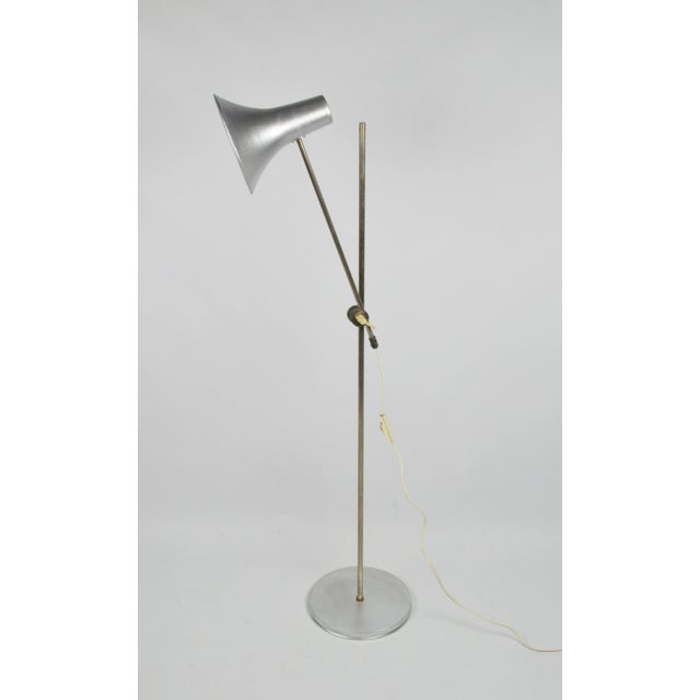Silver Floor Lamp, 1970s For Sale - Image 4 of 11