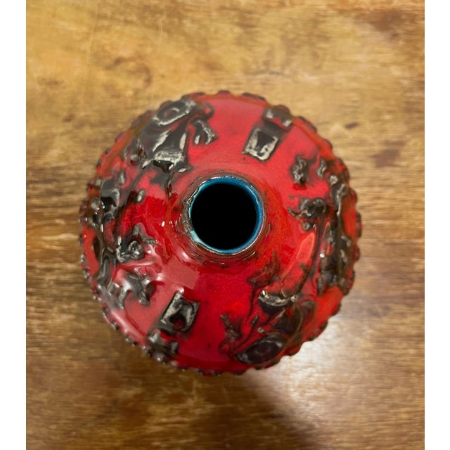 Glossy Oxblood Red Vases by Chariot Relief for Jopeko-Keramik, West Germany, 1960s, Set of 2 For Sale - Image 10 of 12