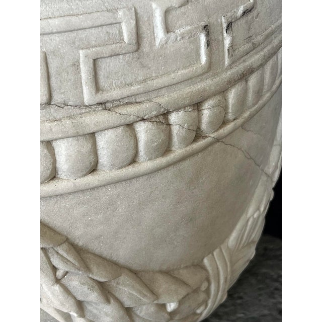 Italian Neoclassical Style Carved Marble Urn, After the Antique For Sale In San Francisco - Image 6 of 9