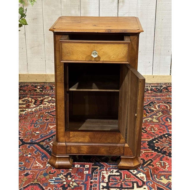 Wood Louis Philippe Bedside Table in Cherry Wood, 1800s For Sale - Image 7 of 14